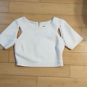 White crop top